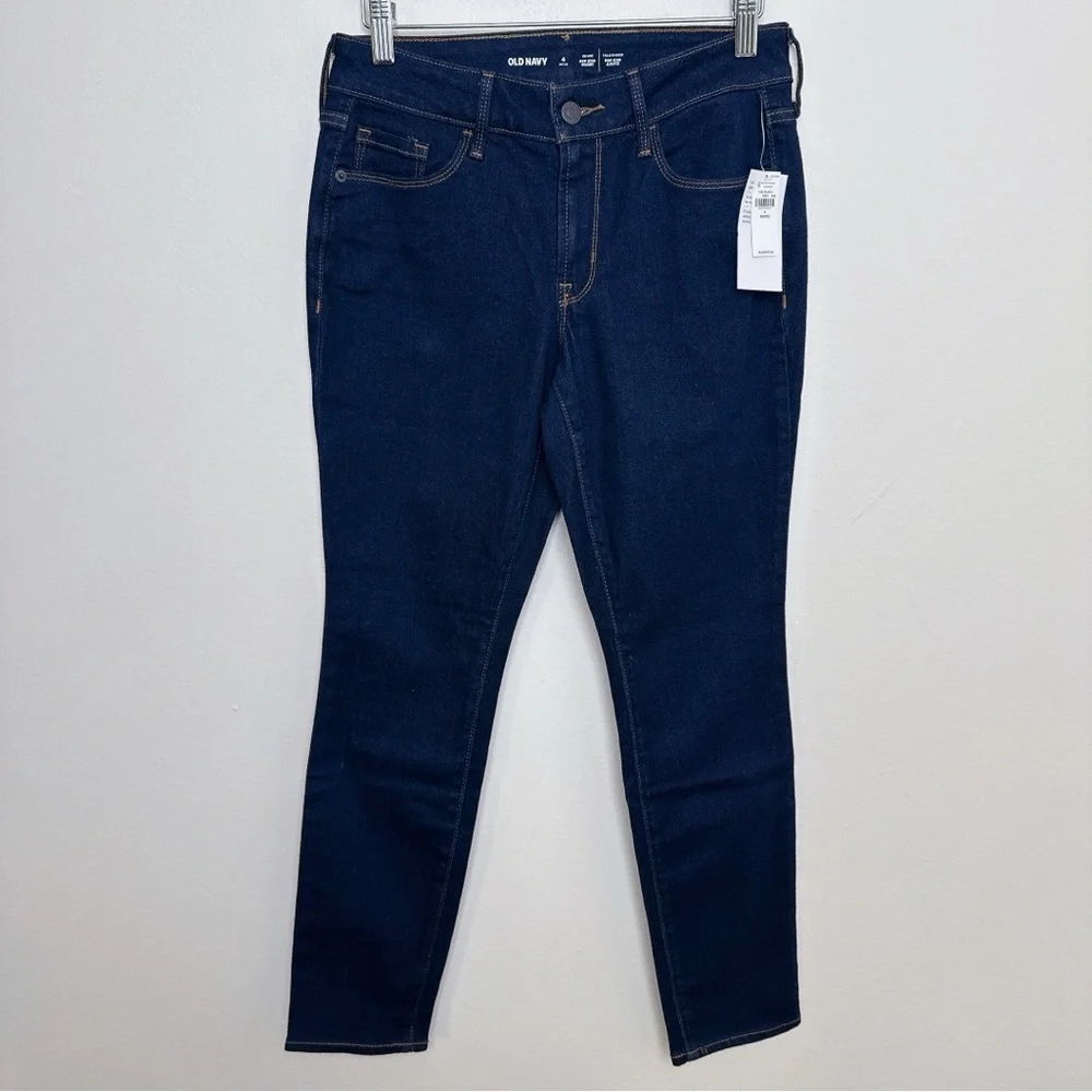 Old Navy Womens 4 Petite Mid-Rise Pop Icon Skinny Jeans - Picture 2 of 14